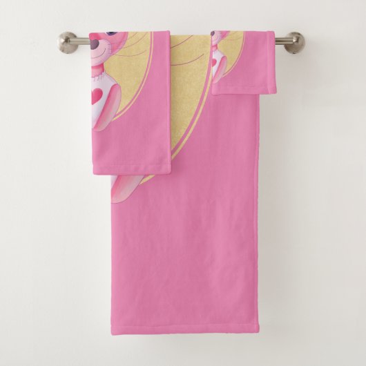 かわいい女の子の漫画 バスタオルセット (インサイチュ)