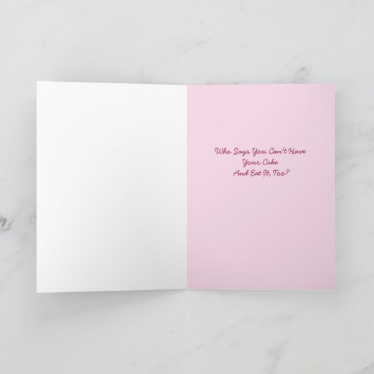 かわいい女の子の豚 誕生日おめでとう 愛する人へ カード (内部)