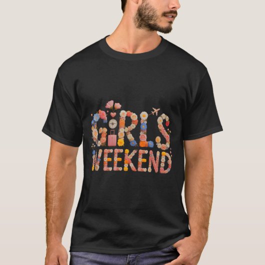 かわいい女の子の週末のベストフレンドの休暇の姉妹の旅行 Tシャツ (正面)