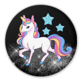 かわいい女の子の部屋の装飾ユニコーンセラミックノブ セラミックノブ (正面)