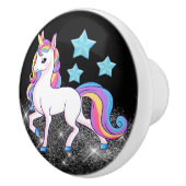 かわいい女の子の部屋の装飾ユニコーンセラミックノブ セラミックノブ (右)