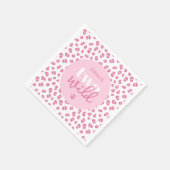 かわいい女の子の2回目の誕生日パーティー スタンダードカクテルナプキン (角)