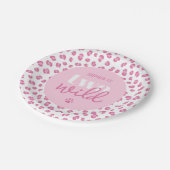 かわいい女の子の2回目の誕生日パーティー ペーパープレート (アングル)