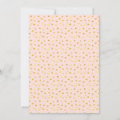 かわいい女の子の3歳誕生日パーティー招待状 招待状 (裏面)