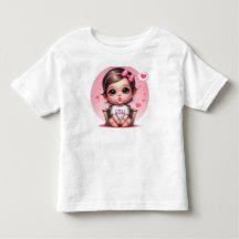 かわいい女の子のTシャツ