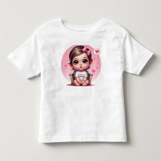 かわいい女の子のTシャツ トドラーTシャツ (正面)