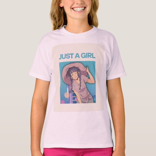 かわいい女の子のTシャツ Tシャツ (正面)