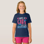 かわいい女の子はイルカが大好き Tシャツ (正面フル)
