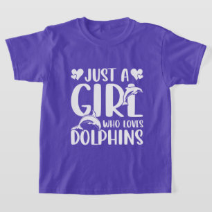 かわいい女の子はイルカが大好き Tシャツ