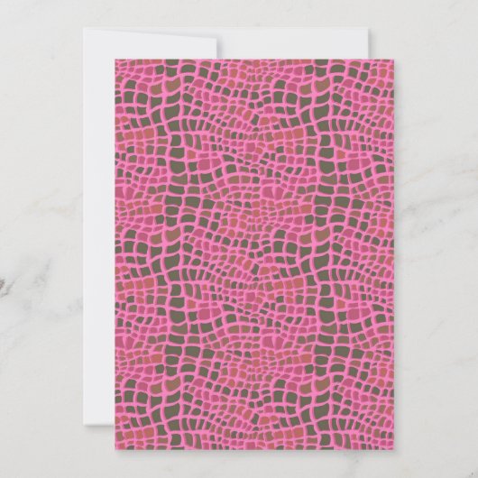 かわいい女の子は虫パーティの招待状 招待状 (裏面)