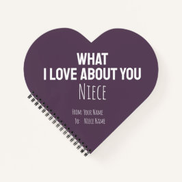 かわいい女の子へおばちゃんからのプレゼント ピンクのハート ノートブック