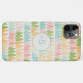 かわいい女の子らしいパステルピンク黄色緑色カスタム Case-Mate iPhoneケース (裏面(横))