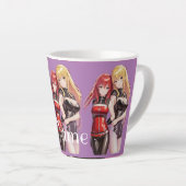 かわいい女の子アニメサンダー_Cove カフェラテマグ (右アングル)
