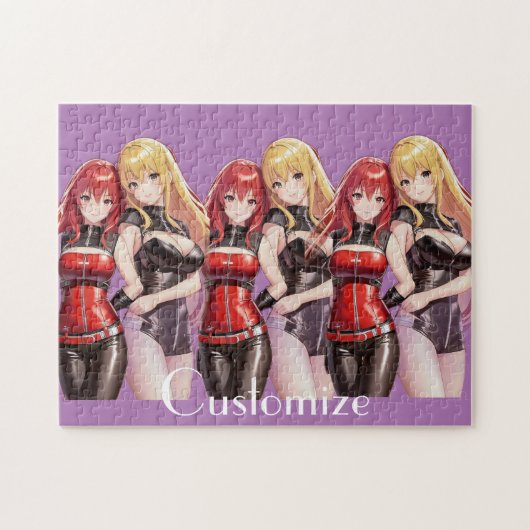 かわいい女の子アニメサンダー_Cove ジグソーパズル (横)