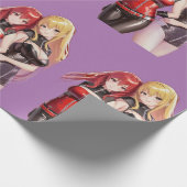 かわいい女の子アニメサンダー_Cove ラッピングペーパー (角)