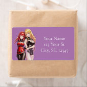 かわいい女の子アニメサンダー_Cove ラベル (インサイチュ)