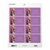 かわいい女の子アニメサンダー_Cove ラベル (フルシート)