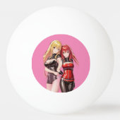 かわいい女の子アニメサンダー_Cove 卓球ボール (裏面)