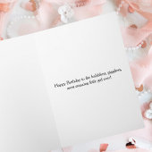 かわいい女の子オンビーチ,夏,海,カスタム誕生日 カード