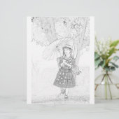 かわいい女の子カラーリングページ (スタンド正面)