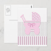 かわいい女の子キャリッジ ポストカード (正面/裏面)