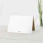 かわいい女の子キリン赤ちゃんシャワー サンキューカード (裏面)