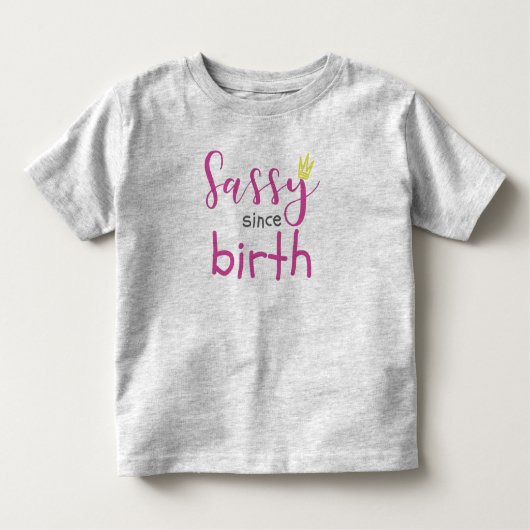 かわいい女の子ギフトサッサッシー以来誕生ギフト トドラーTシャツ (正面)