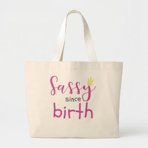 かわいい女の子ギフトサッサッシー以来誕生ギフト ラージトートバッグ