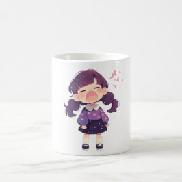 かわいい女の子グラフィックコーヒーマグ完璧なギフト子供へ コーヒーマグカップ