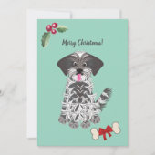 かわいい女の子シーズー(犬)Tzu Dogカスタマイズ シーズンカード (正面)