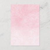 かわいい女の子ゾウの風船ブックス赤ちゃんシャワー エンクロージャーカード (裏面)