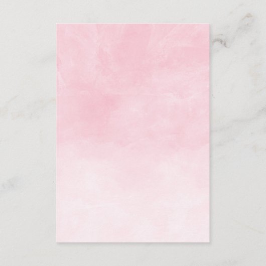 かわいい女の子ゾウの風船ブックス赤ちゃんシャワー エンクロージャーカード (裏面)