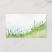 かわいい女の子テディベアQRコードレジストリカード エンクロージャーカード (裏面)