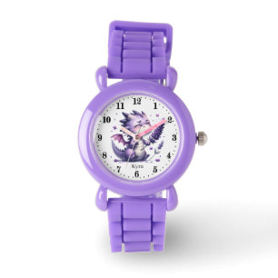 かわいい女の子ドラゴン名を追加 腕時計