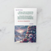 かわいい女の子ドルフィンサンタクロースあごつき サンキューカード (内部)