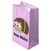 かわいい女の子ハリネズミ スモールペーパーバッグ (正面アングル)