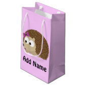 かわいい女の子ハリネズミ スモールペーパーバッグ (裏面アングル)