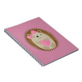 かわいい女の子ハリネズミ ノートブック (右側)