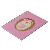 かわいい女の子ハリネズミ ノートブック (左側)