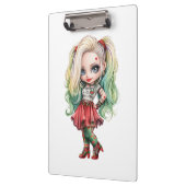 かわいい女の子ハロウィーンデザインコレクション9 クリップボード (左)