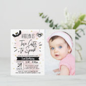 かわいい女の子ハロウィーン2回目の誕生日 招待状 (スタンド正面)