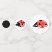 かわいい女の子バグ誕生パーティー紙吹雪 コンフェッティ (裏面)