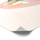 かわいい女の子パンダ熊 ポスター (角)