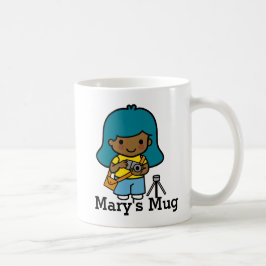 かわいい女の子フォトグラファー/フォトジャーナリスト コーヒーマグカップ