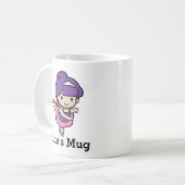 かわいい女の子プリマバレリーナ コーヒーマグカップ (正面左)