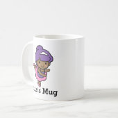 かわいい女の子プリマバレリーナ コーヒーマグカップ (正面左)