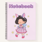 かわいい女の子🌸プレゼントお嬢さん✨🌷ノート ノートブック (正面)