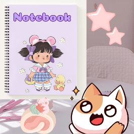 かわいい女の子🌸プレゼントお嬢さん✨🌷ノート ノートブック