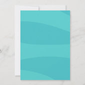 かわいい女の子プールパーティーキッド誕生日招待状 招待状 (裏面)