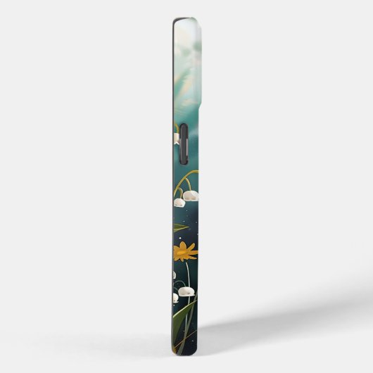 かわいい女の子ホールディングリリーオブザバレー誕生花 Case-Mate iPhoneケース (裏面 / 右)